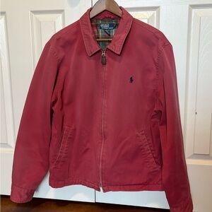 Polo Ralph Lauren Men’s Flannel Lined Jacket. Red. Size Large.